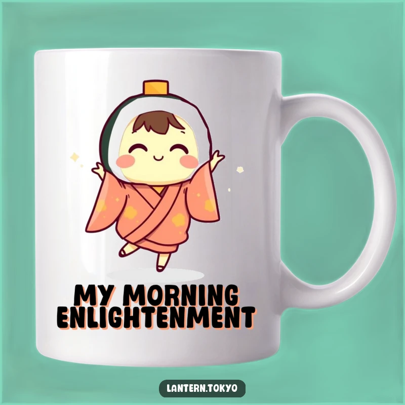 Funny Sushi Lantern Dancing Kimono Mug: The Perfect Hilarious Gift for Sushi Lovers