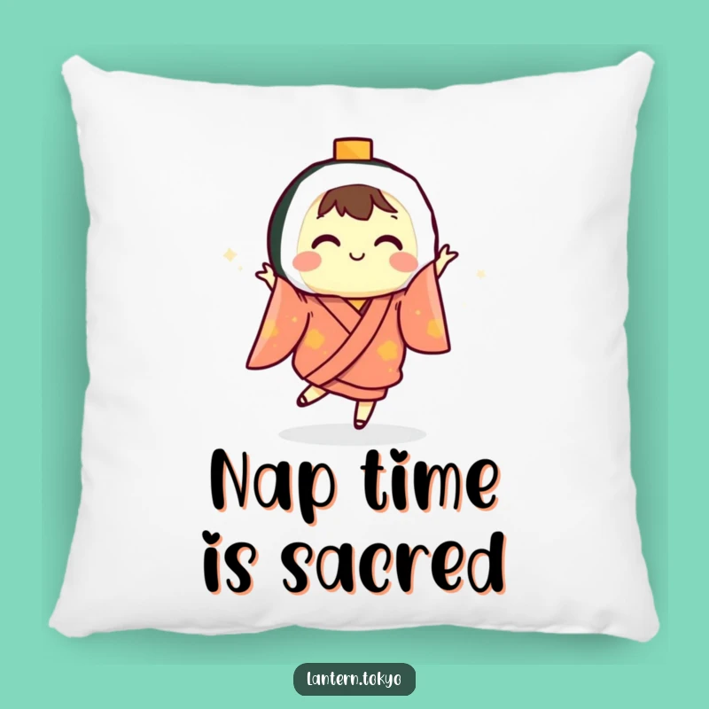 Cozy Funny Sushi Lantern Dancing Kimono Pillow: Hilarious Gift for Ultimate Comfort