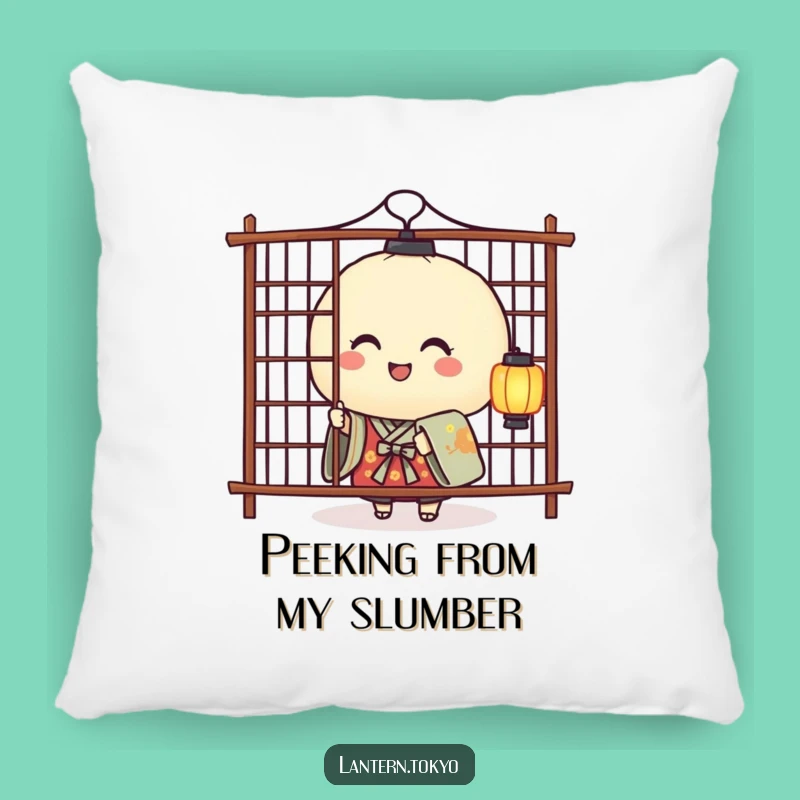 Cute Rice Ball Lantern Pillow - Cozy Comfort with a Funny Peek-a-Boo Surprise