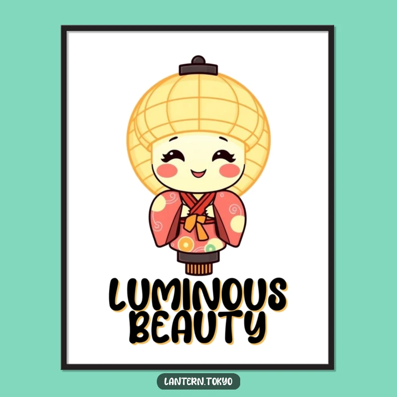 Funny Lantern Kimono Digital Art: Instant Radiance For Your Walls!