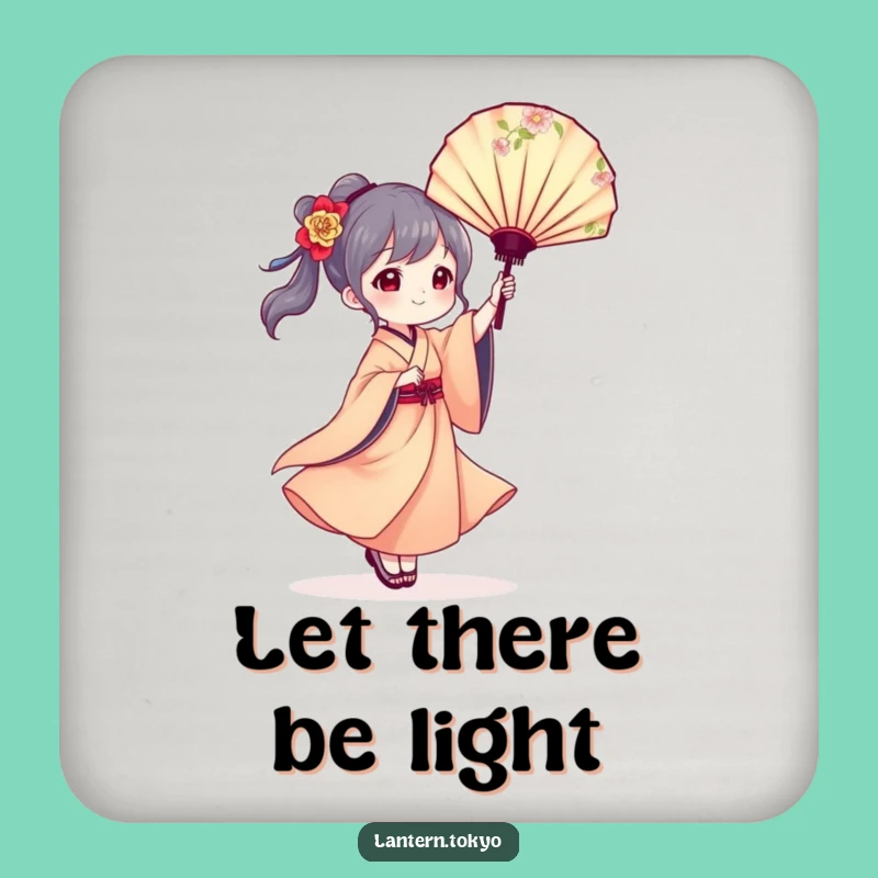 Elegant Lantern Fan Coasters - Protect Surfaces with Funny Artistry!