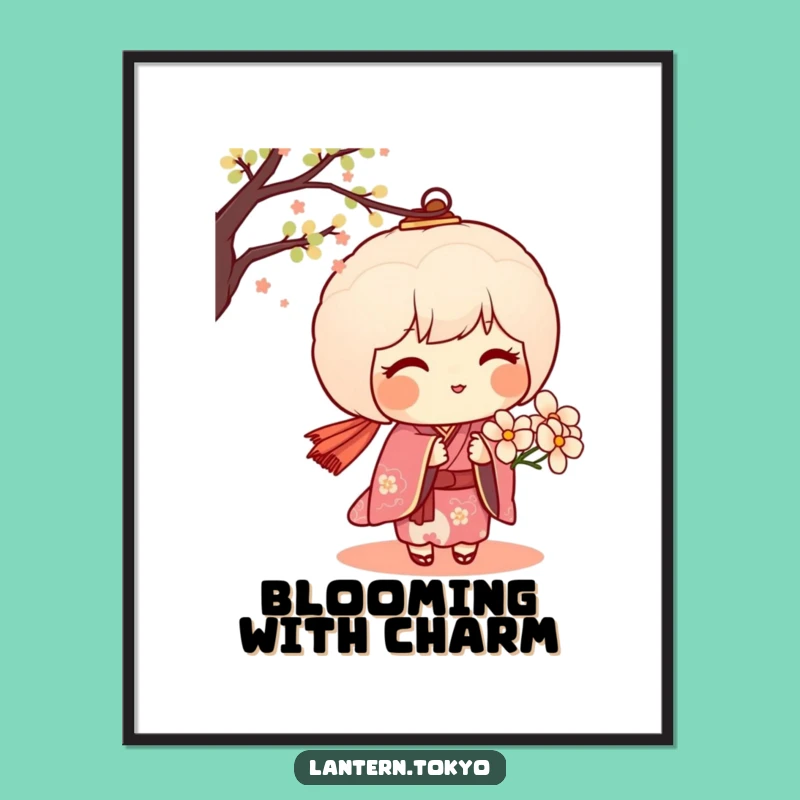 Sweet Dango Flower Poster - Charming Funny Wall Art for Tender Spaces