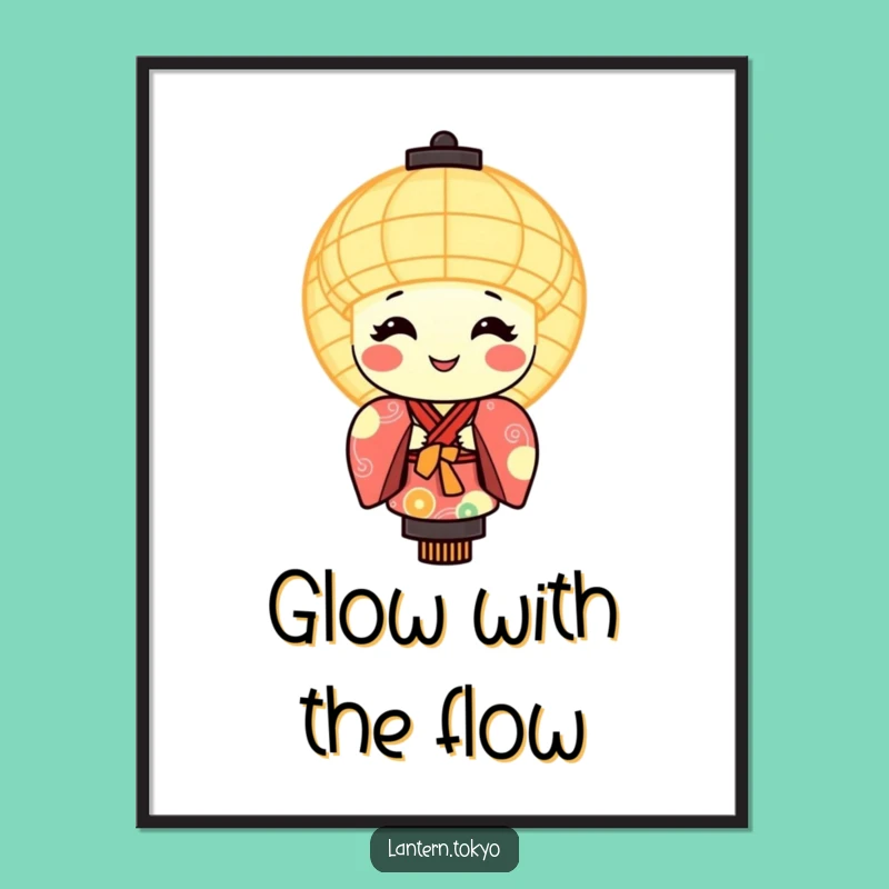 Funny Lantern Kimono Poster: Light Up Your Walls With Art!