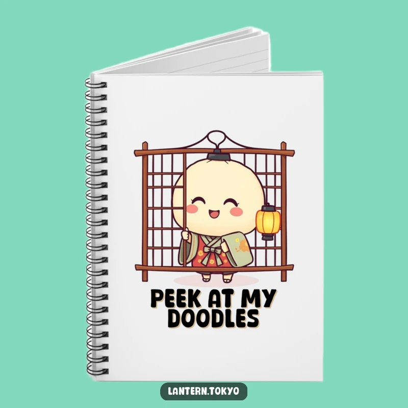 Cute Rice Ball Lantern Notebook - Jot Down Ideas with Playful Flair!