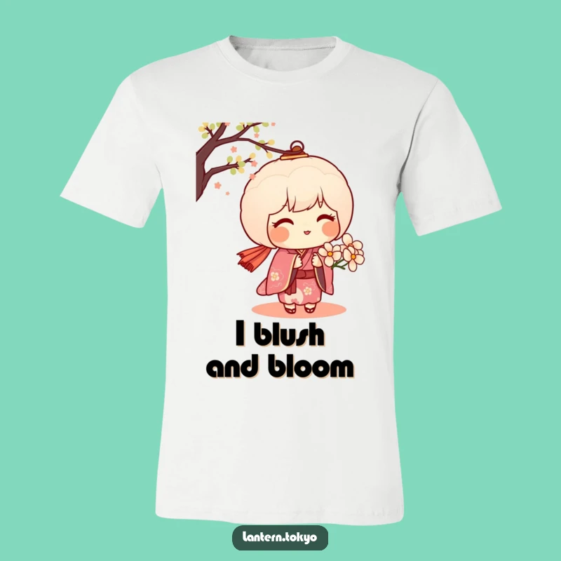 Funny Dango Lantern Flower T-Shirt - Wear Your Sweetness with Charm!