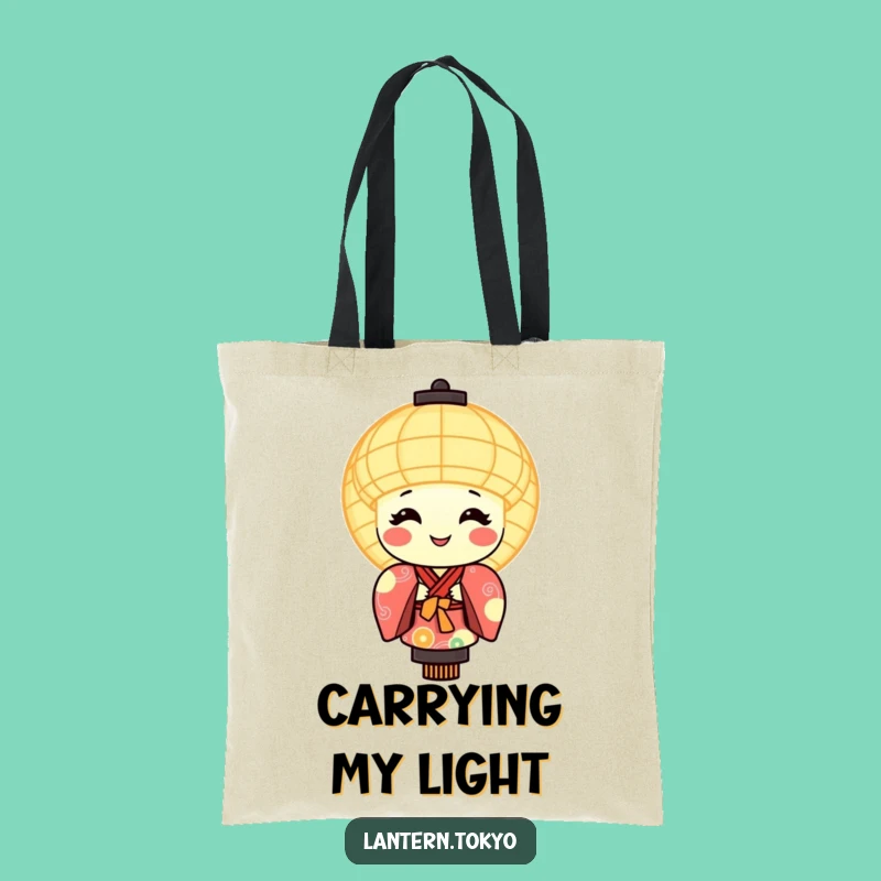 Funny Lantern Kimono Tote Bag: Carry Your Glow With Flair!