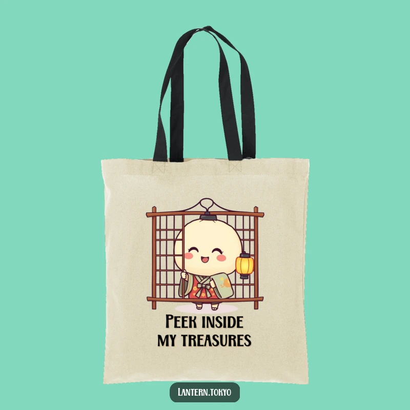 Playful Rice Ball Lantern Tote - Carry Your Essentials with Funny Charm!